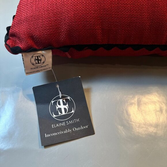 Elaine Smith Inconceivable Outdoor Jeweled Flower Decorative Pillow Rectangle - Picture 3 of 16